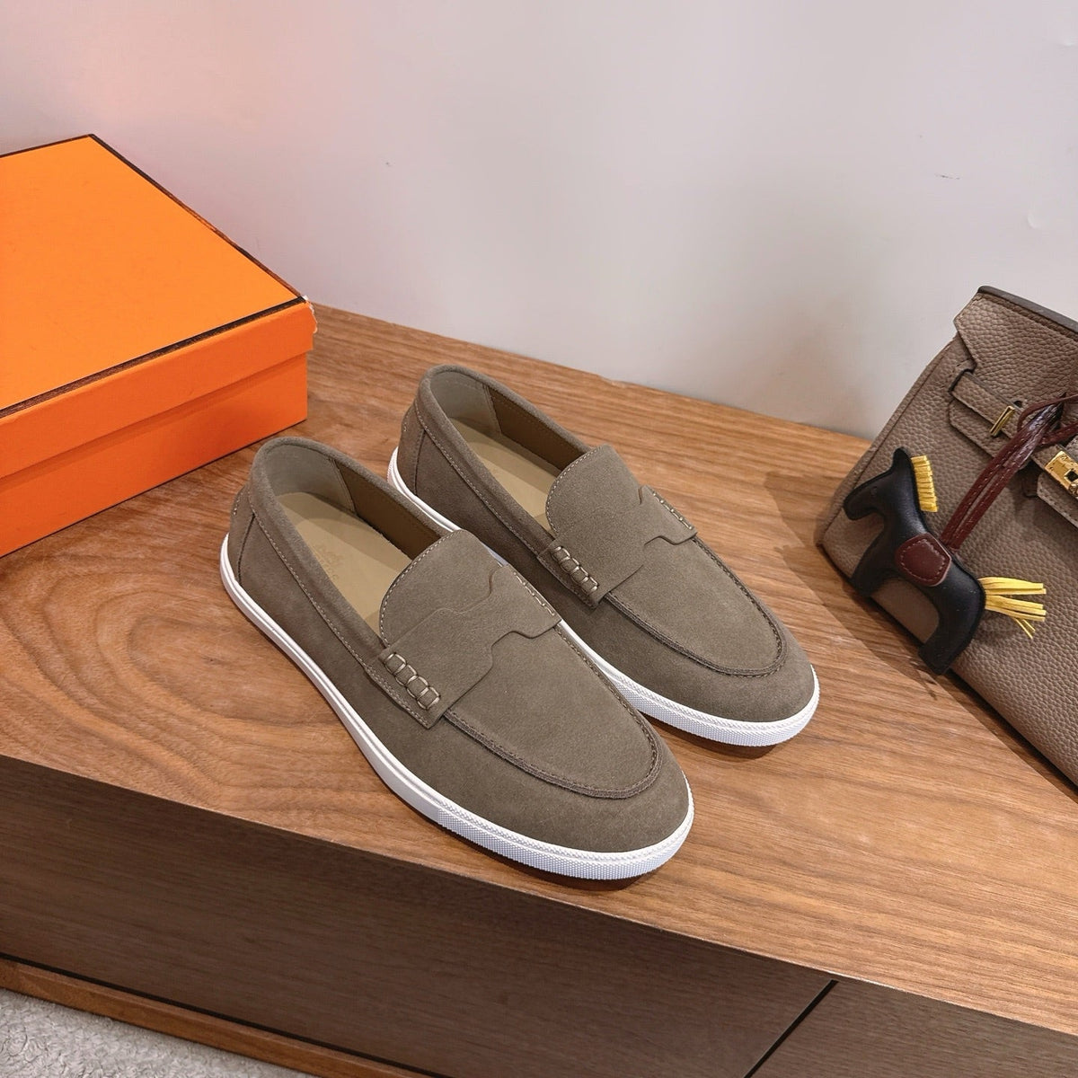 Hermes 2026 Job Loafers Suede 849203