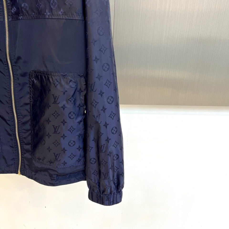 LV NAVY BLUE MONOGRAM WINDBREAKER 238897