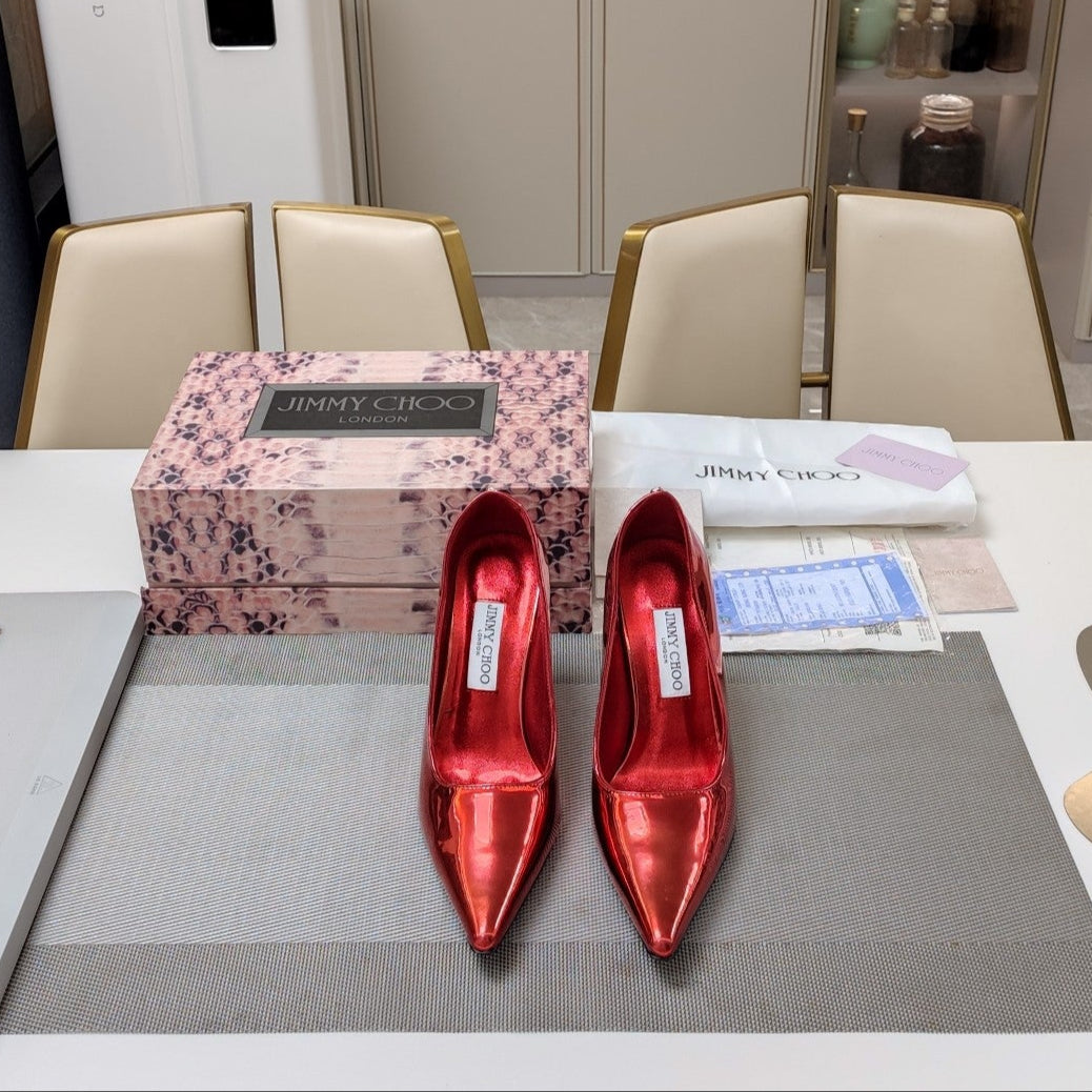 Jimmy 25 Love 100 Pump Red Patent Leather 240039