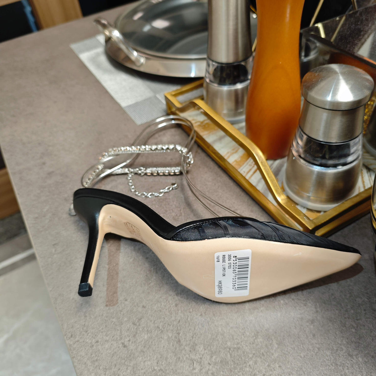 Jimmy 25 Seada 100 Pump Black Cowhide 240046