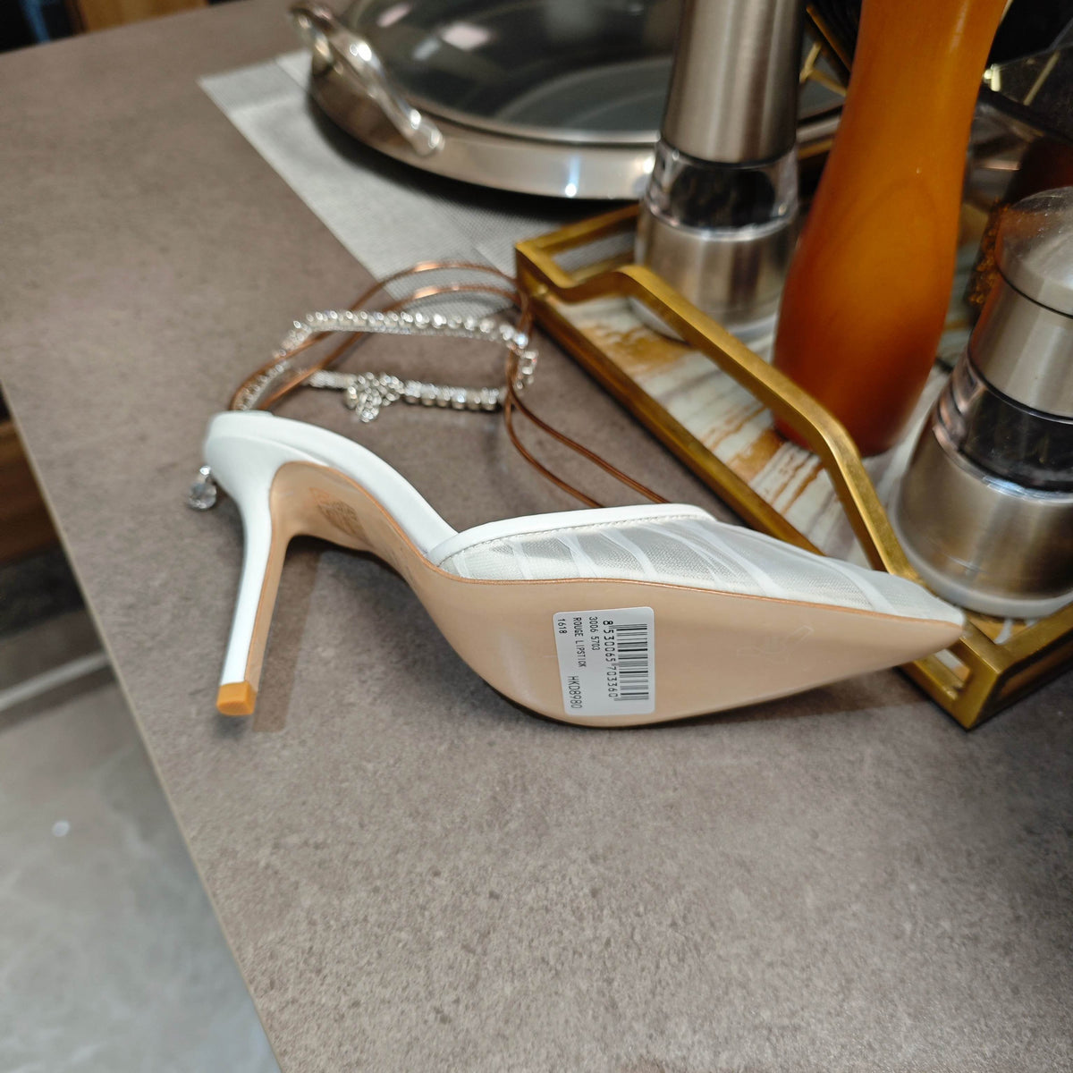 Jimmy 25 Seada 100 Pump White Cowhide 240047