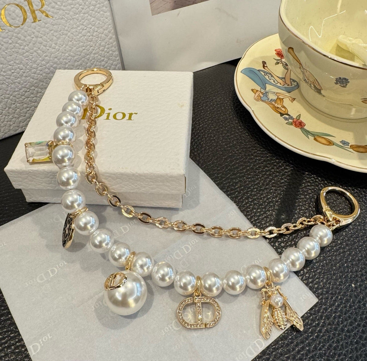 Dior Pearl Chain Charm 537029