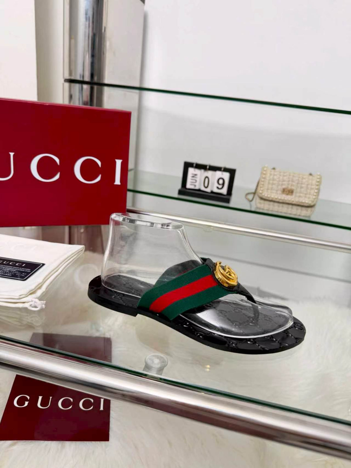 Gucci 2026 Riviera Thong Sandals Canvas 936954