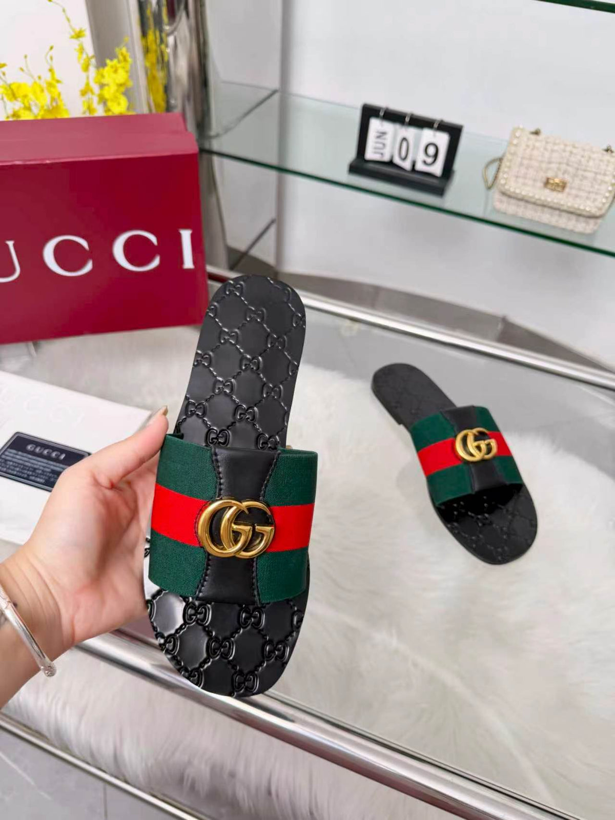 Gucci 2026 Riviera Slide Sandals Canvas 936949