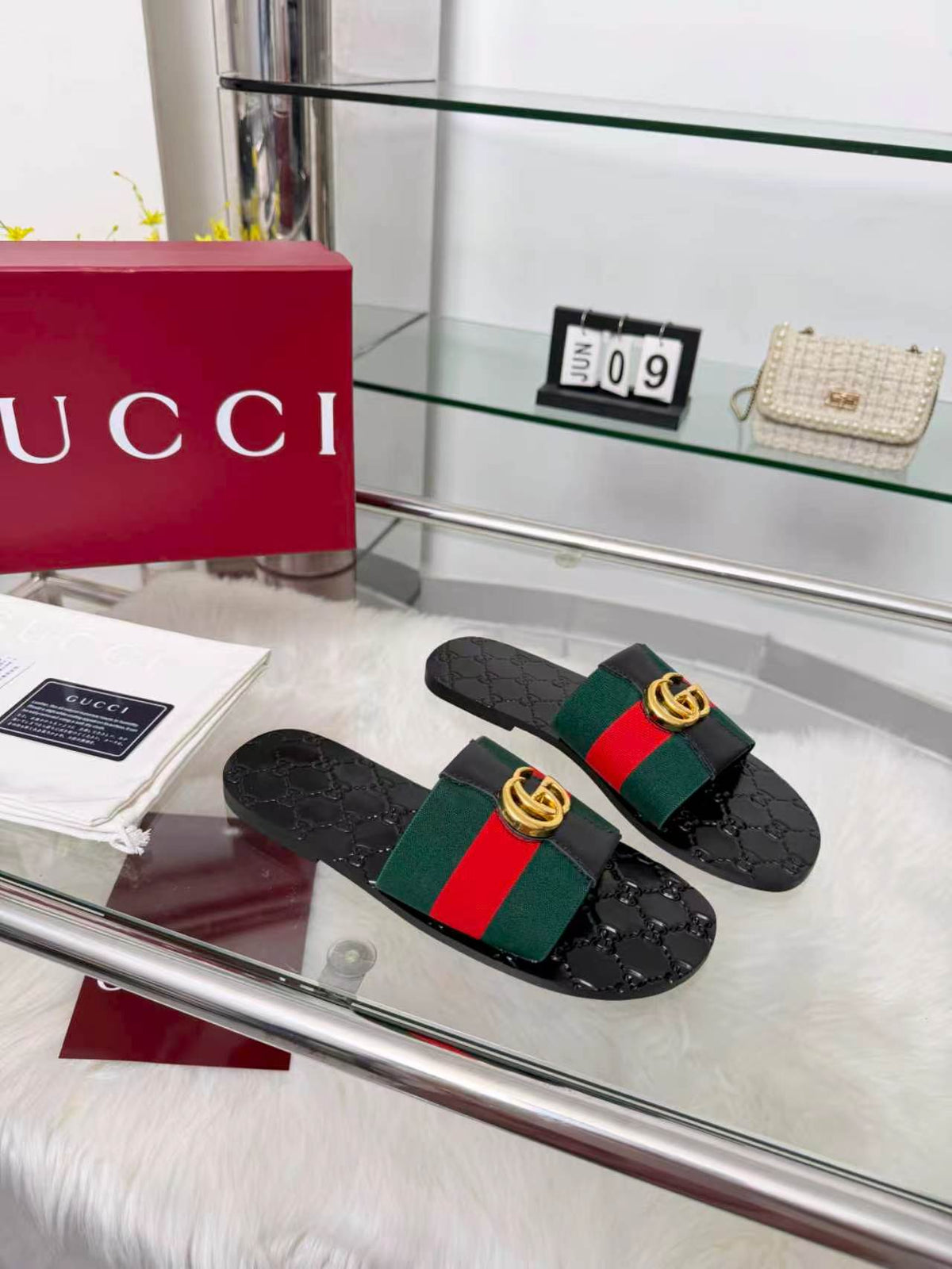 Gucci 2026 Riviera Slide Sandals Canvas 936949