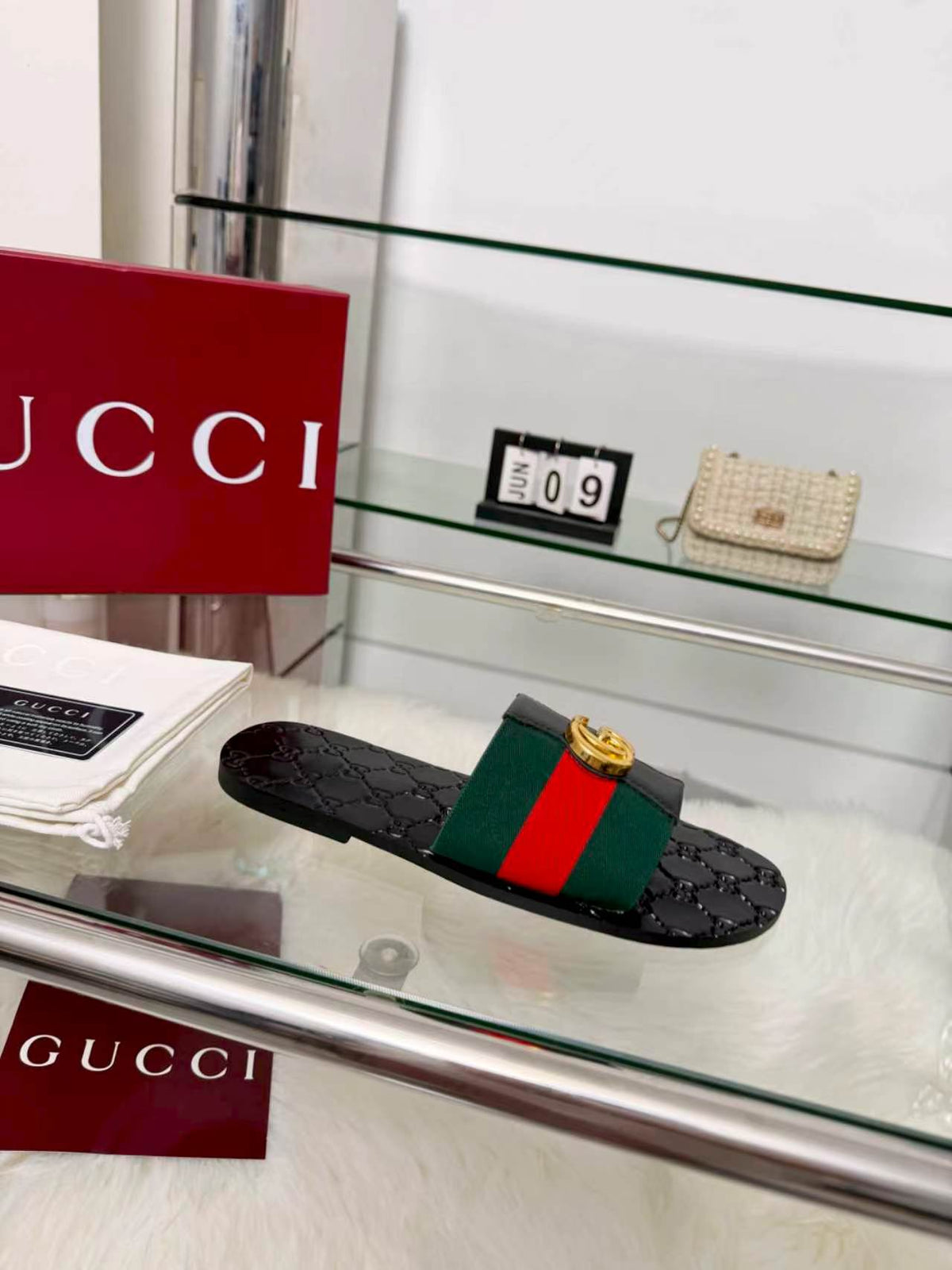 Gucci 2026 Riviera Slide Sandals Canvas 936949
