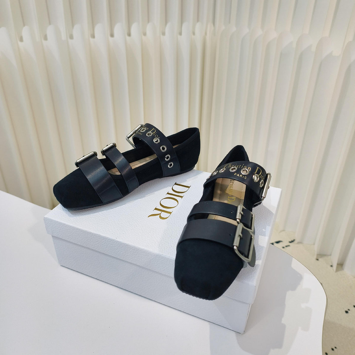 CD 25 Punk Ballet Flat  Calfskin and Suede 237991