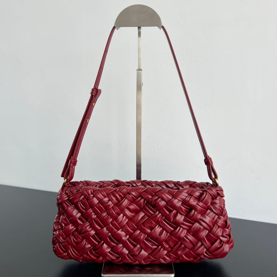 BV Kalimero Cha Cha 28.5cm Bag Red Cowhide 539828