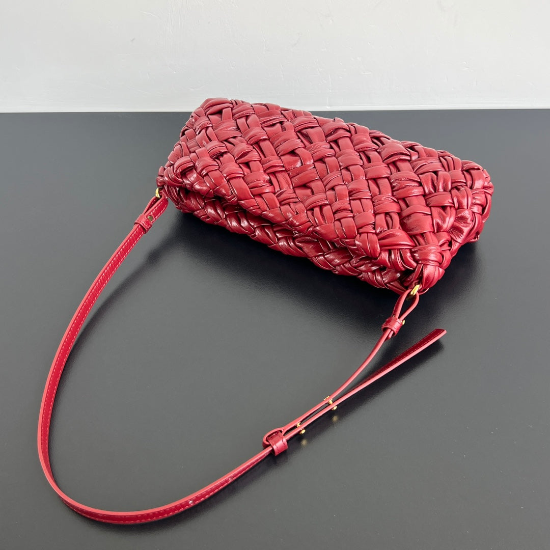 BV Kalimero Cha Cha 28.5cm Bag Red Cowhide 539828