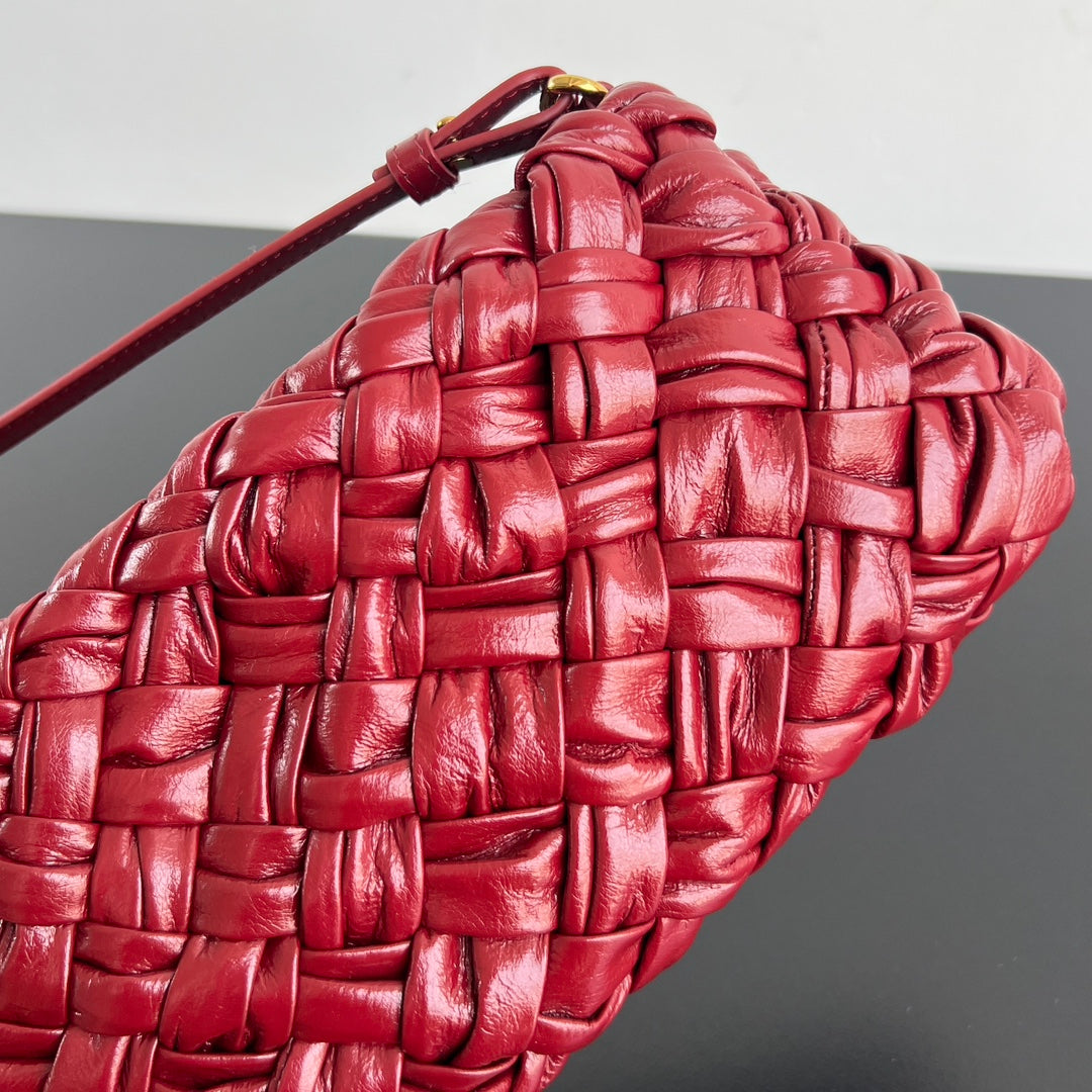 BV Kalimero Cha Cha 28.5cm Bag Red Cowhide 539828