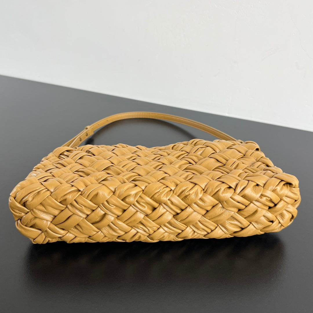 BV Kalimero Cha Cha 28.5cm Bag Yellow Cowhide 539833