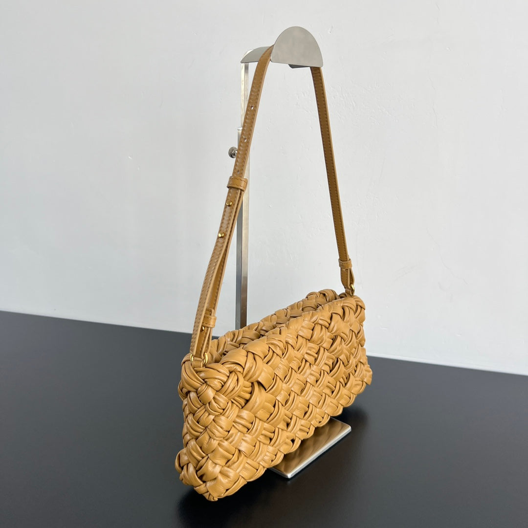 BV Kalimero Cha Cha 28.5cm Bag Yellow Cowhide 539833
