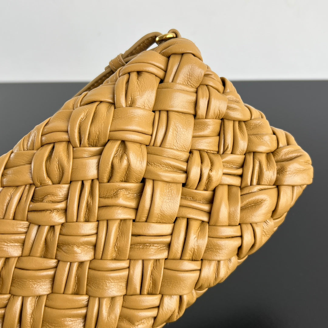 BV Kalimero Cha Cha 28.5cm Bag Yellow Cowhide 539833