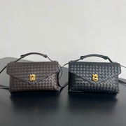 BV Knot Lock 25cm Bag Intecciato Leather 539793