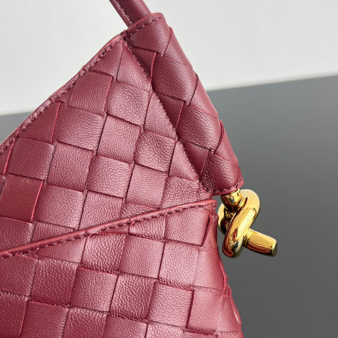 BV Mini Solstice 28cm Bag Burgundy Lambskin 545208
