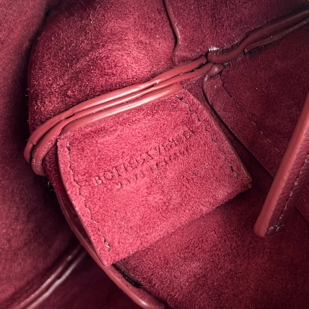 BV Mini Solstice 28cm Bag Burgundy Lambskin 545208