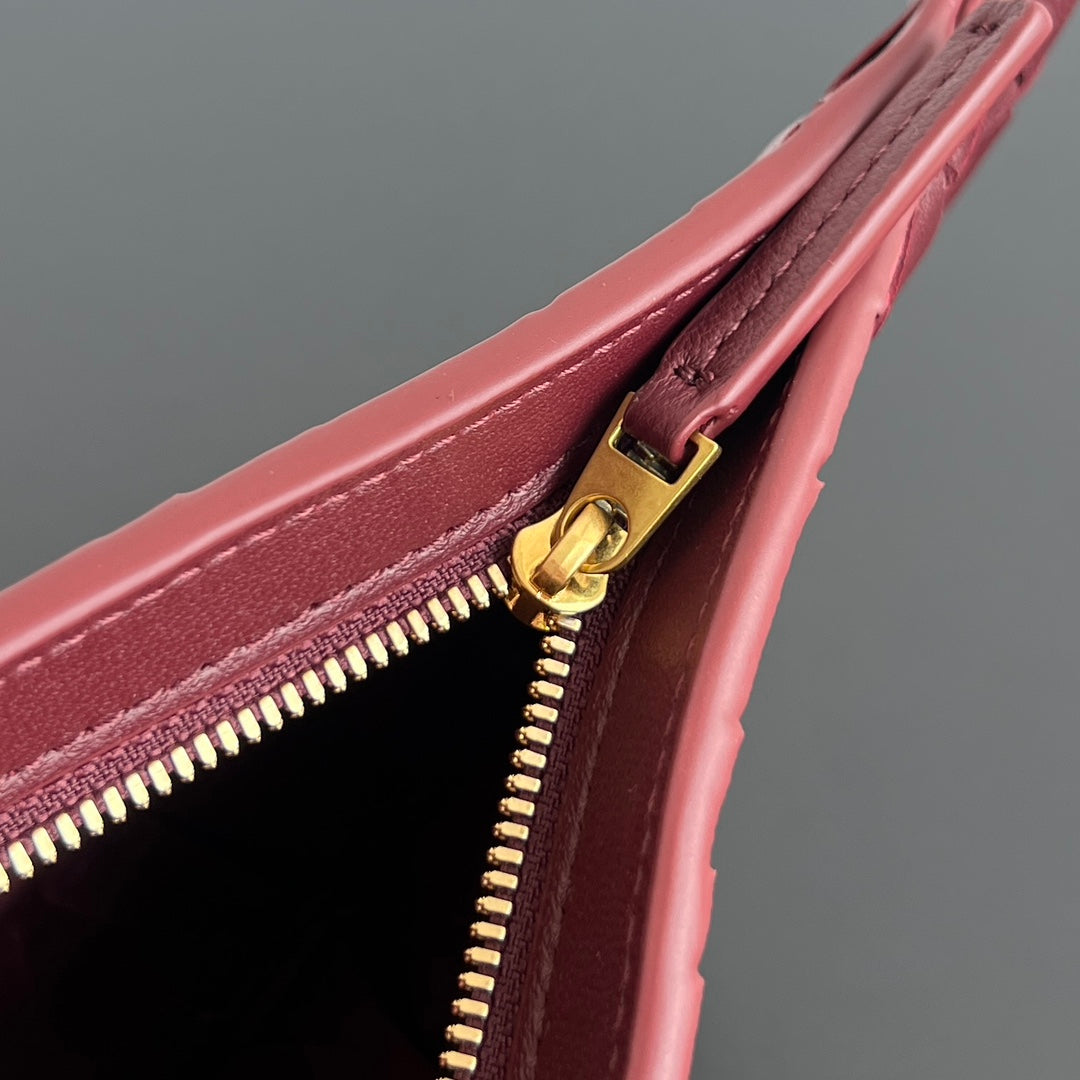 BV Mini Solstice 28cm Bag Burgundy Lambskin 545208