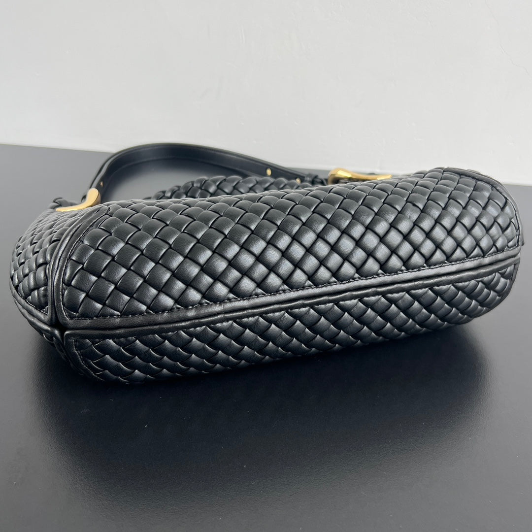 BV Clicker 38cm Bag Black Lambskin 559299