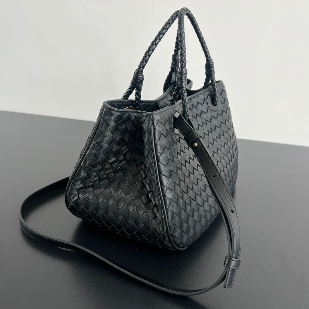 BV Basket 31cm Bag Black Napa lambskin 563687