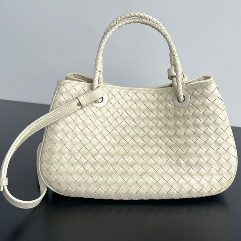 BV Basket 31cm Bag White Napa lambskin 563689