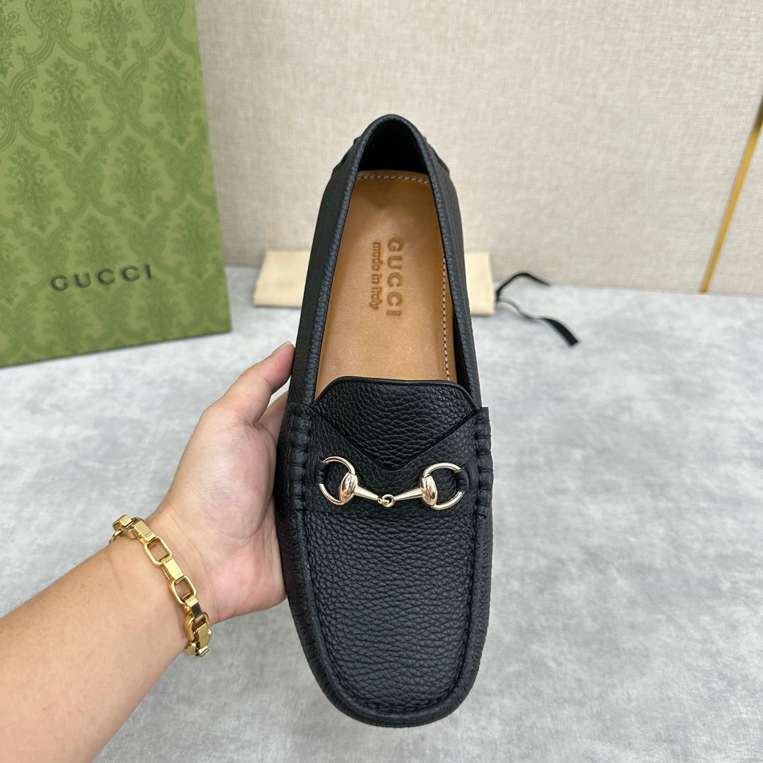 GG Men's Loafer Black Cowhide 522537