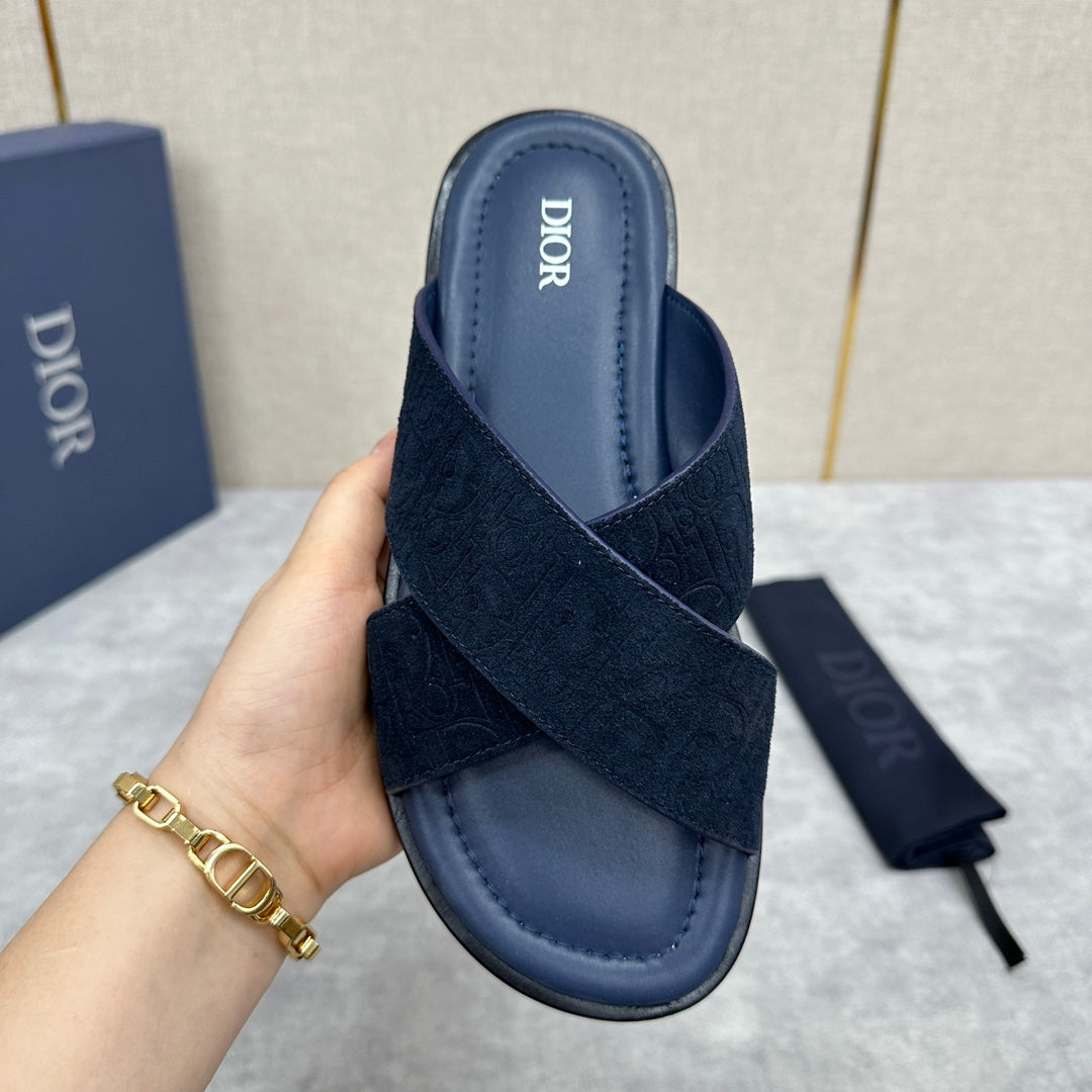 CD ALIAS SANDAL NAVY SUEDE