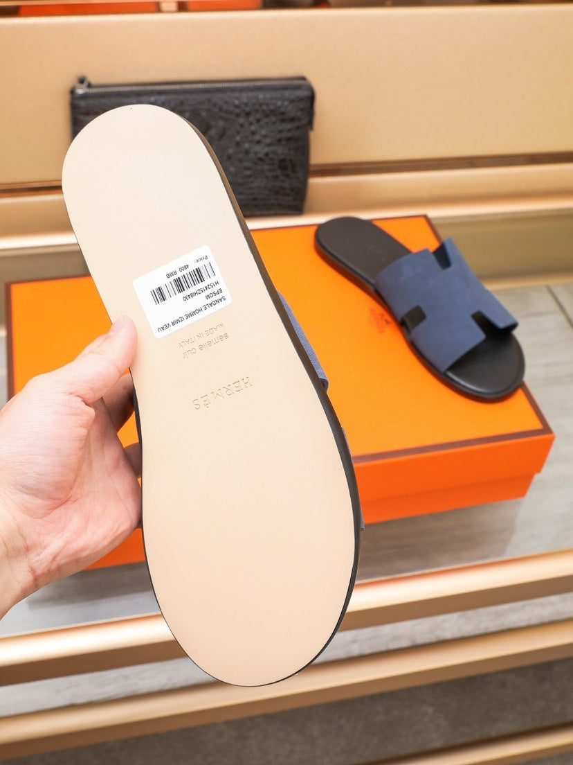 HM IZMIR SANDAL INDIGO SUEDE