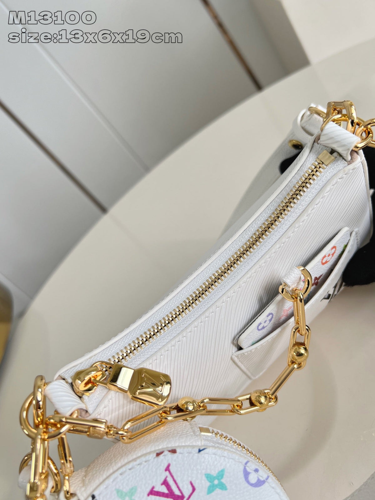 LV Marellini LV x TM White Epi Cowhide 203650