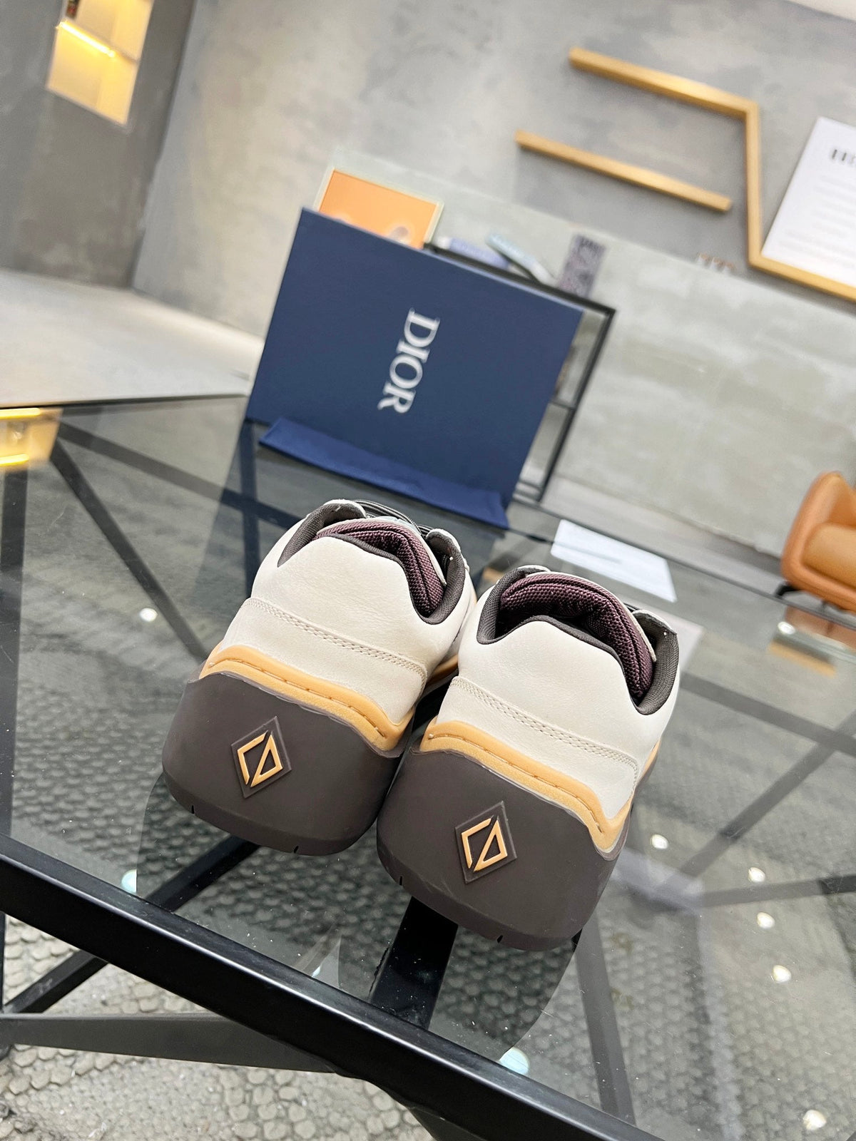 CD DEAN SNEAKER WHITE CALFSKIN