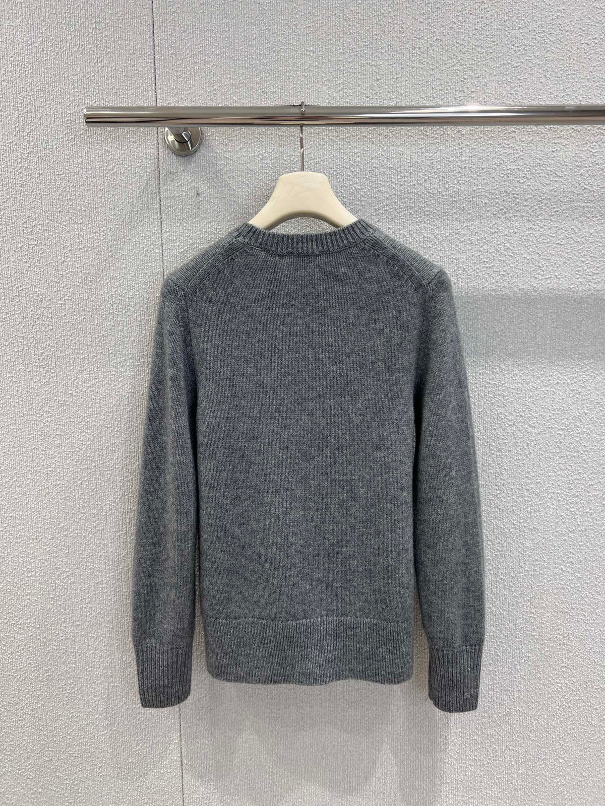 Burberry 25 Sweater Gray White Wool Cashmere