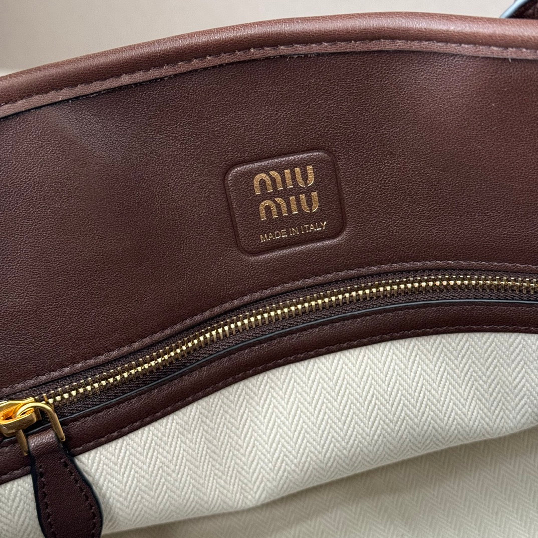 MiuMiu popular vintage tote bag sheepskin
