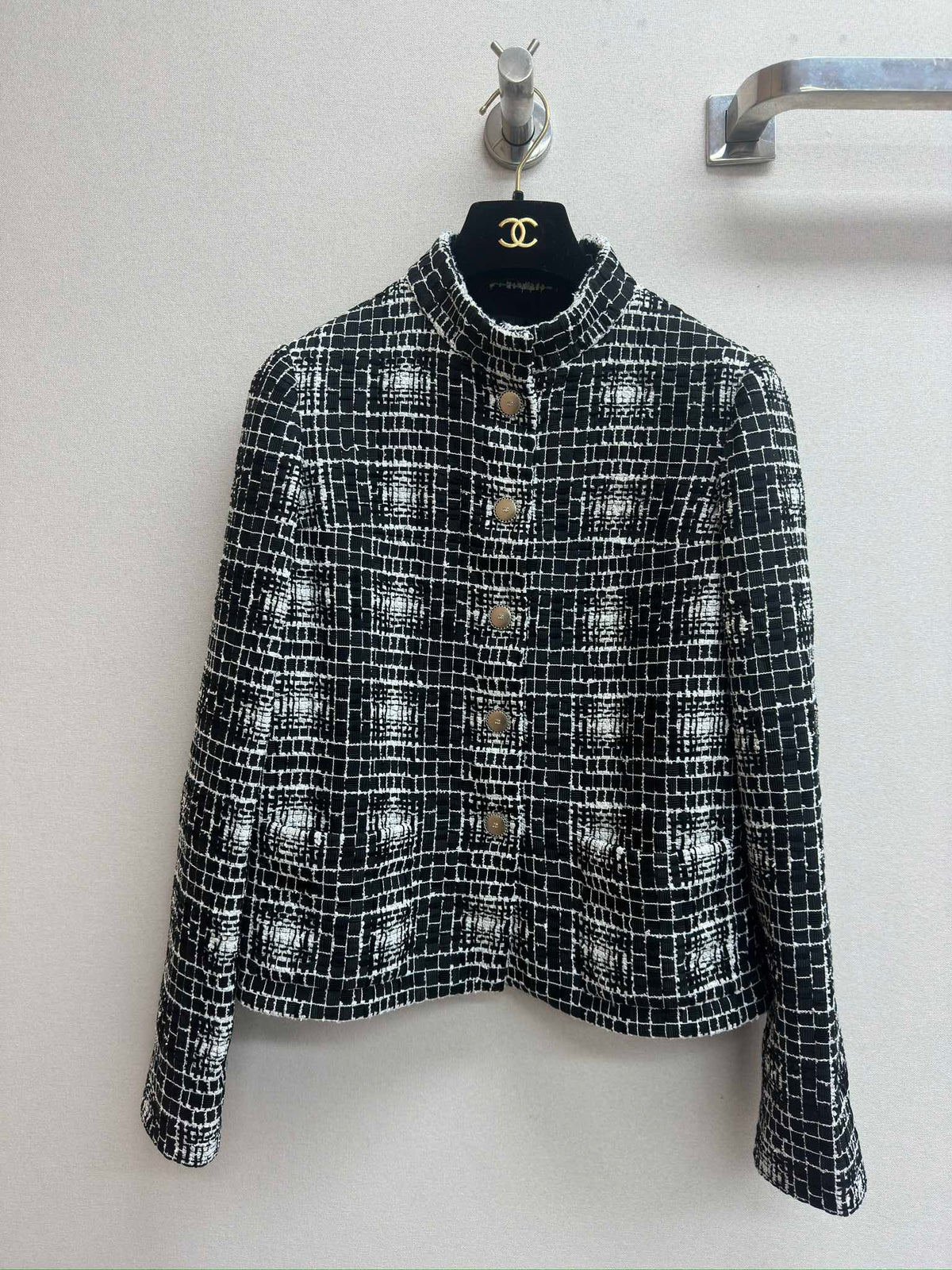 CC 25 Tweed Jacket Black Polyamide Cotton 251893