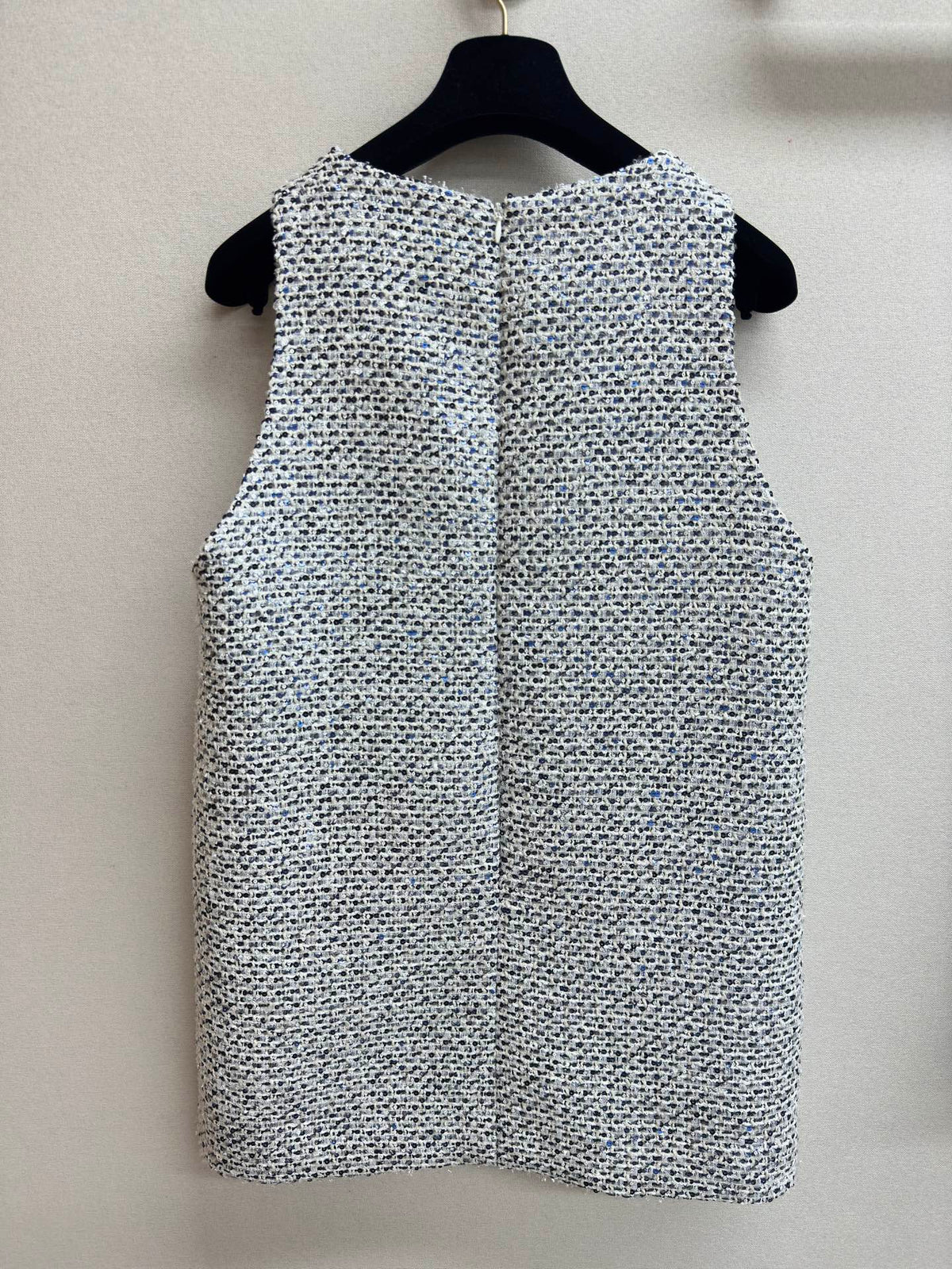 CC Tweed Vest Dress  Black Polyester Polyamide 251869