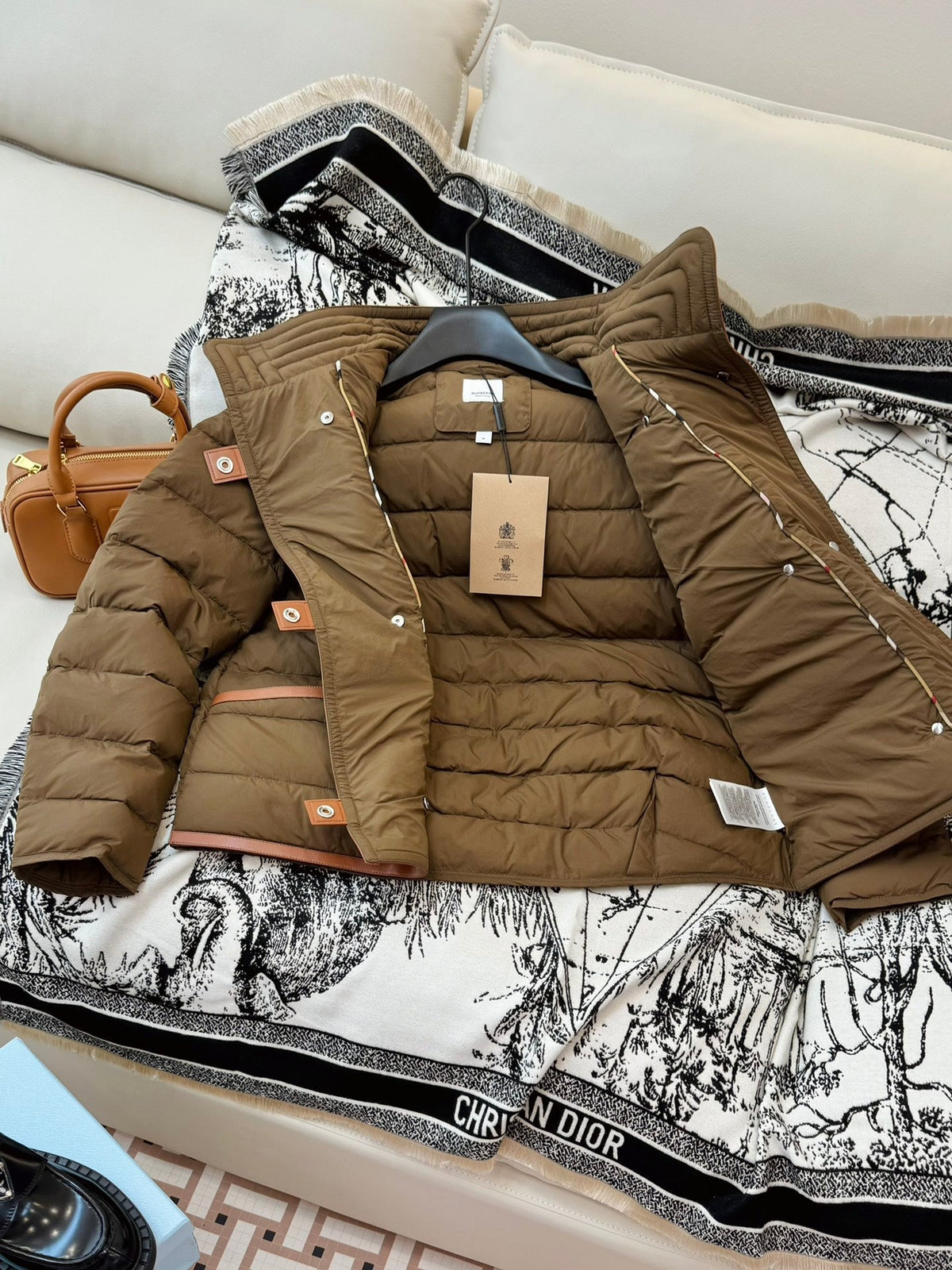 Burberry 25 Jacket Brown Down Nylon