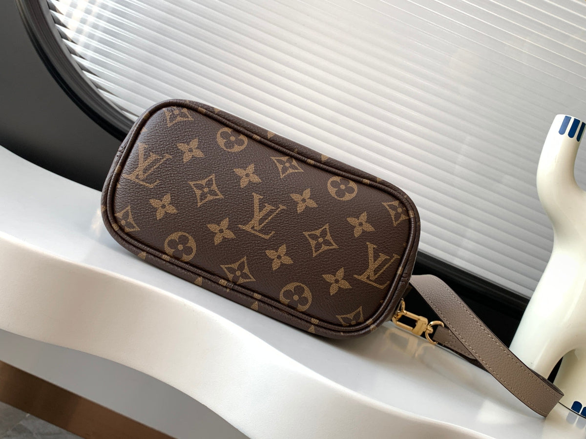Neverfull 24 Bandoulière Inside Out BB Grey Calfskin