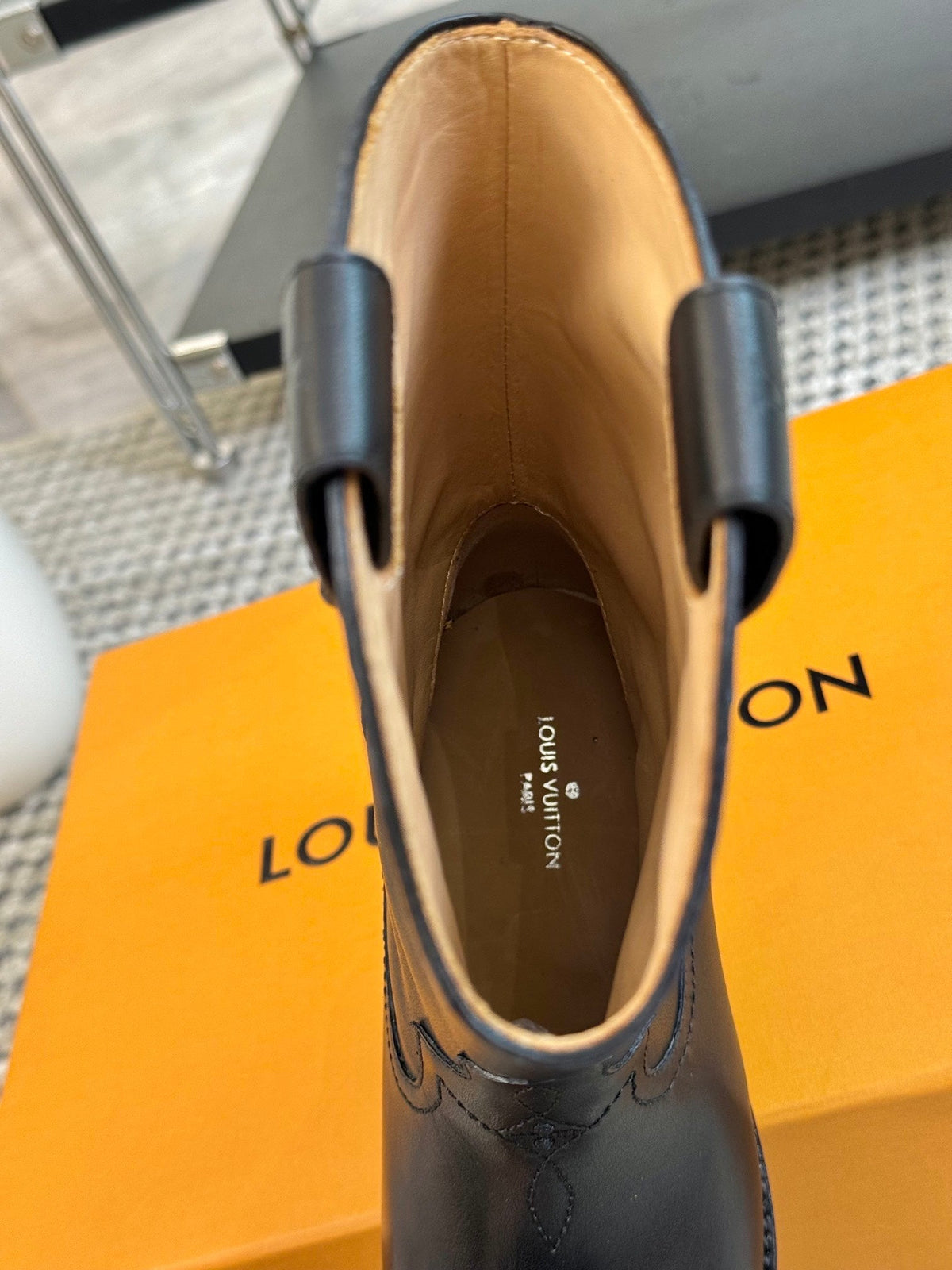 LV Rider Boot Black Calfskin