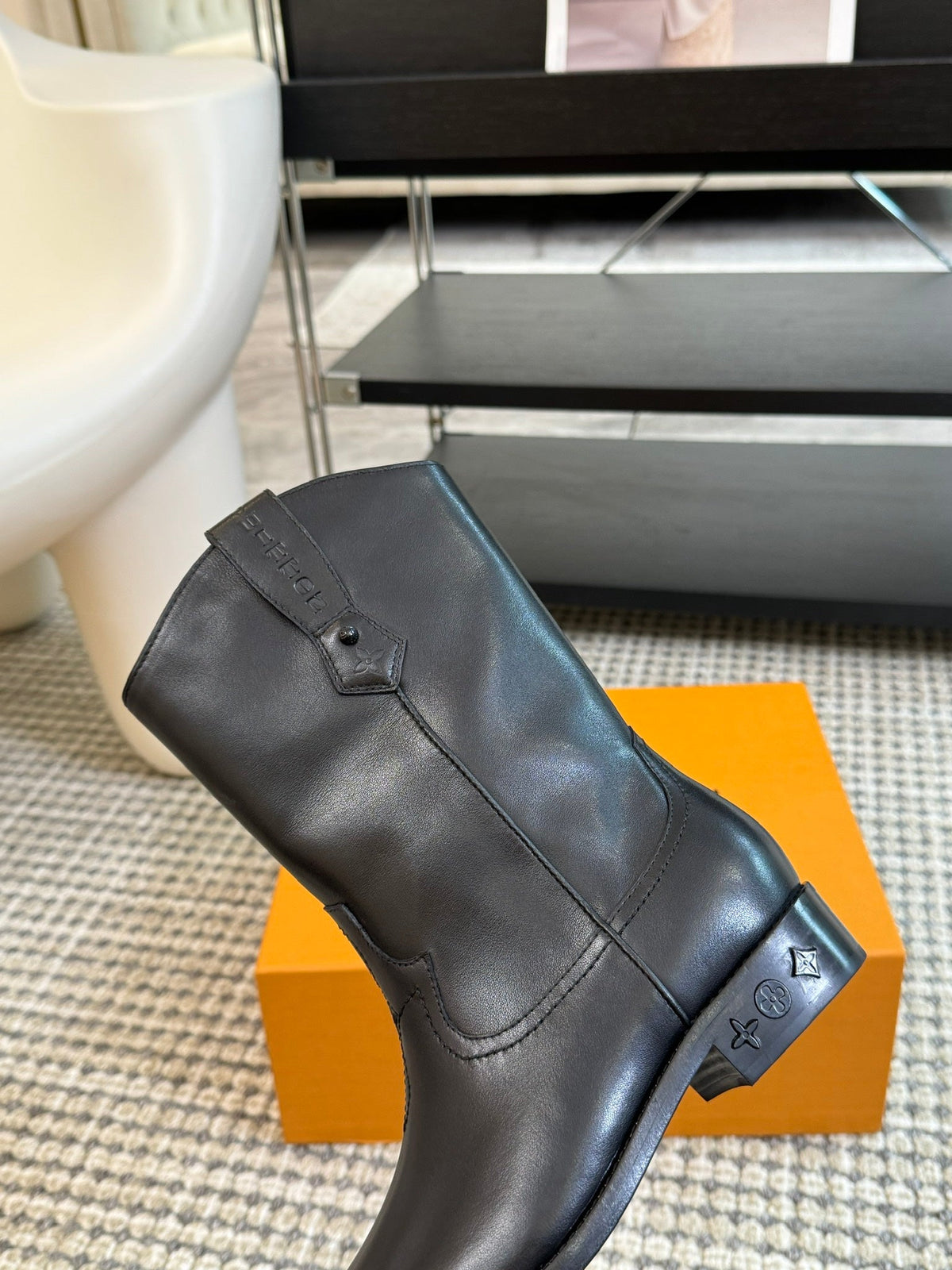 LV Rider Boot Black Calfskin