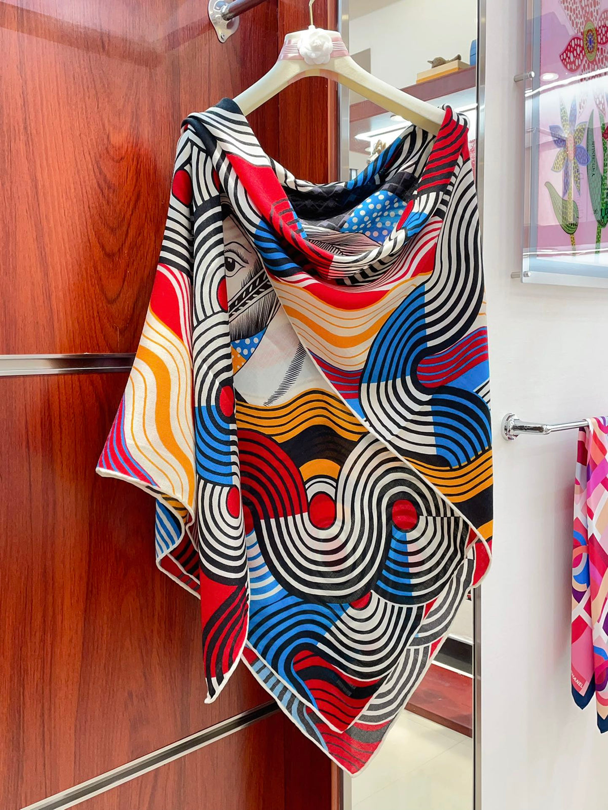 SCARF 140 CM COLORFUL 388172