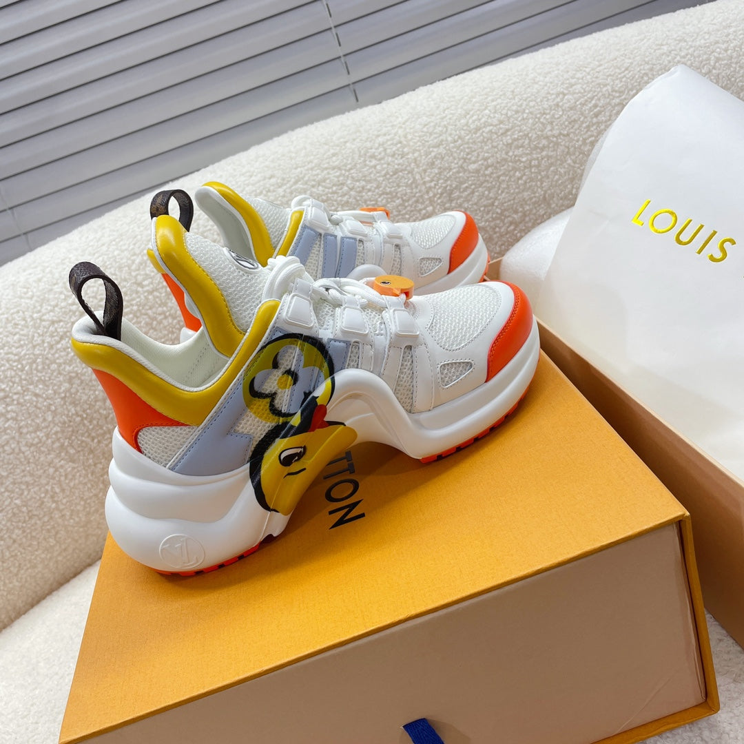 LV Archlight Sneaker Yellow Mix Orange Cowhide