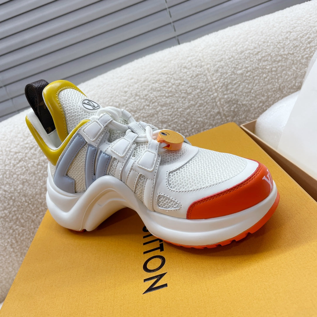 LV Archlight Sneaker Yellow Mix Orange Cowhide