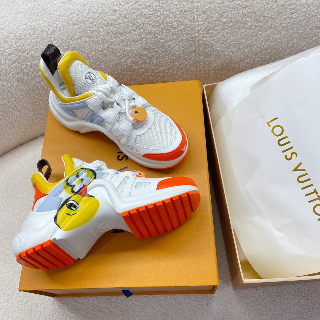 LV Archlight Sneaker Yellow Mix Orange Cowhide