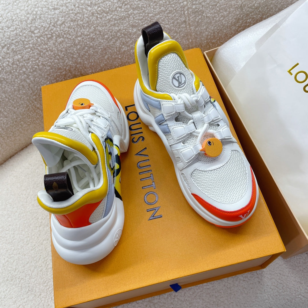 LV Archlight Sneaker Yellow Mix Orange Cowhide