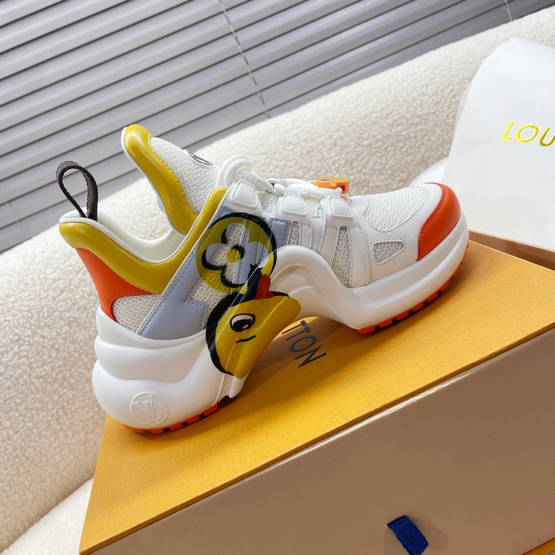 LV Archlight Sneaker Yellow Mix Orange Cowhide