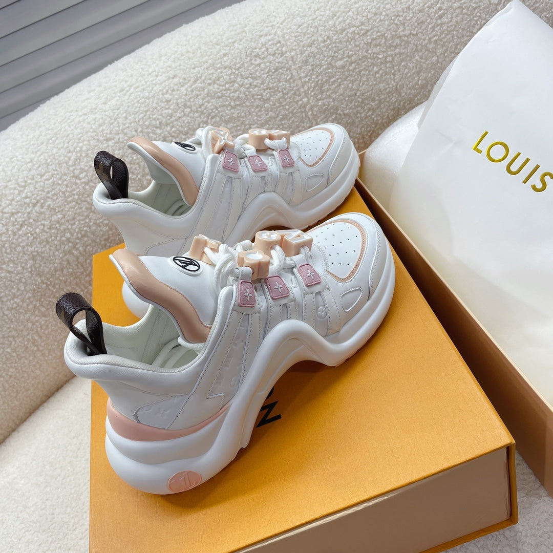 LV Archlight Sneaker Beige Pink Cowhide