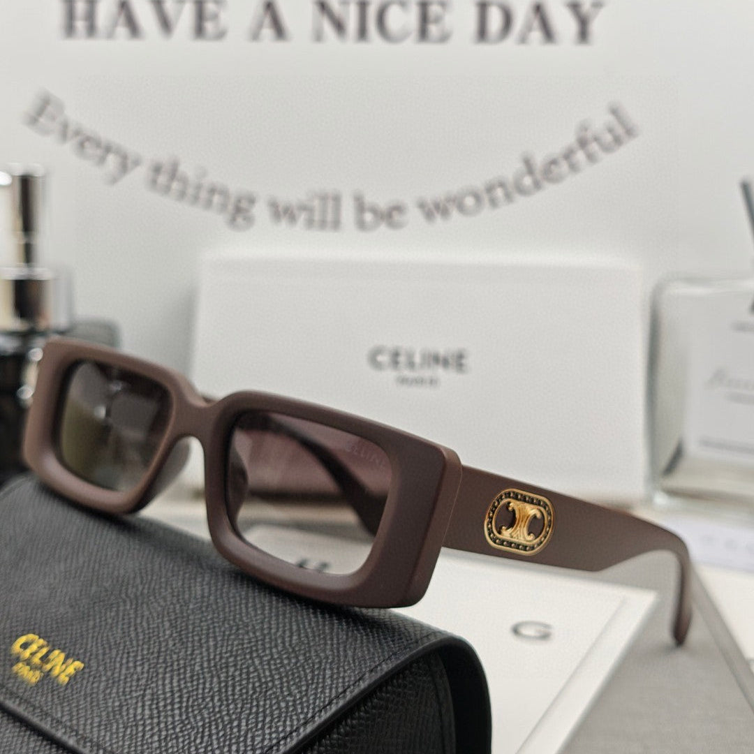 TRIOMPHE BOLD SQUARE SUNGLASSES 55148 IN ACETATE