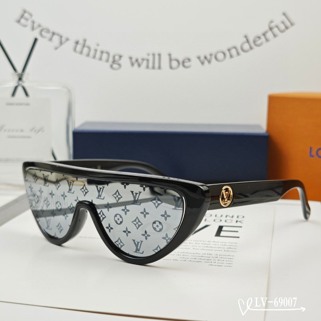 SPLIT CAT EYE SUNGLASSES 69007 IN ACETATE