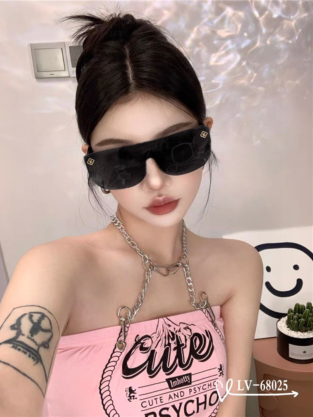 SUPERLIGHT SQUARE SUNGLASSES 68025 IN ACETATE