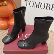 Gucci 2026 Signora Ankle Boots Boots 85mm Suede Leather 950855