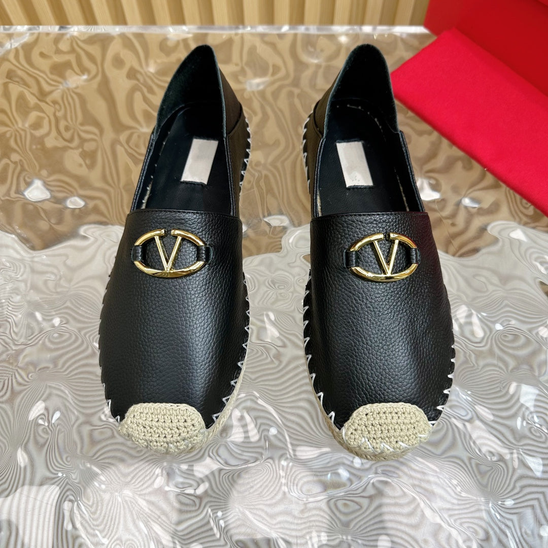 Vlogo Loafer Black Leather