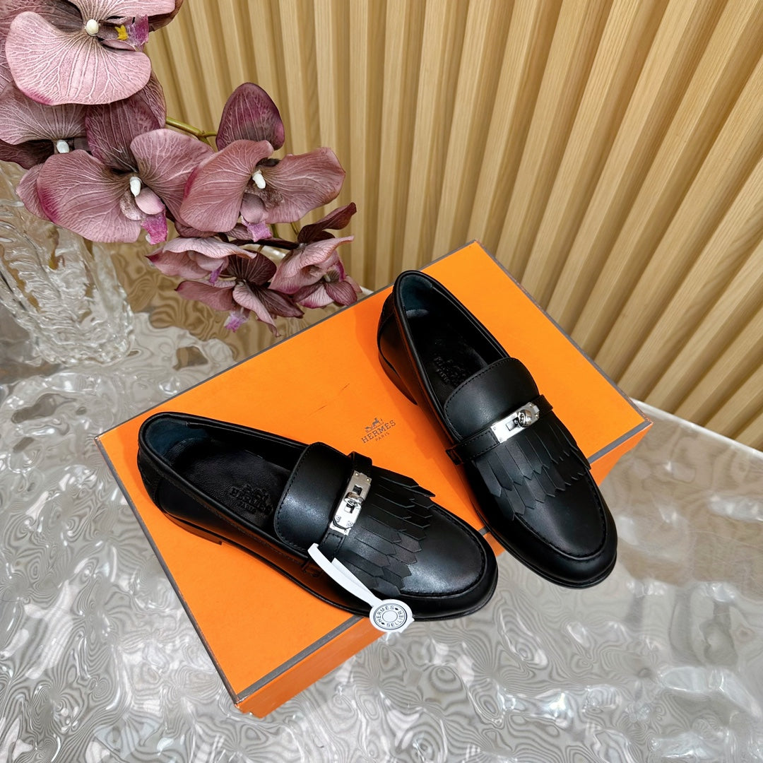 HM Royal Loafer In Black Cowhide 102300